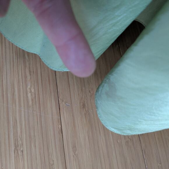 Vintage Prom Dress Ball Gown Maxi 10 Green Y2K Fairy Princess Beaded Strapless - Picture 14 of 16